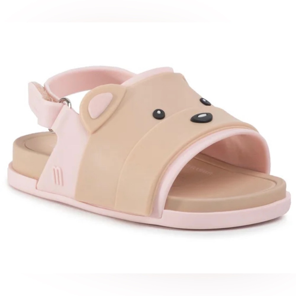 *New* Mini Melissa Tan and Pink Bear Sandals toddler sz 5